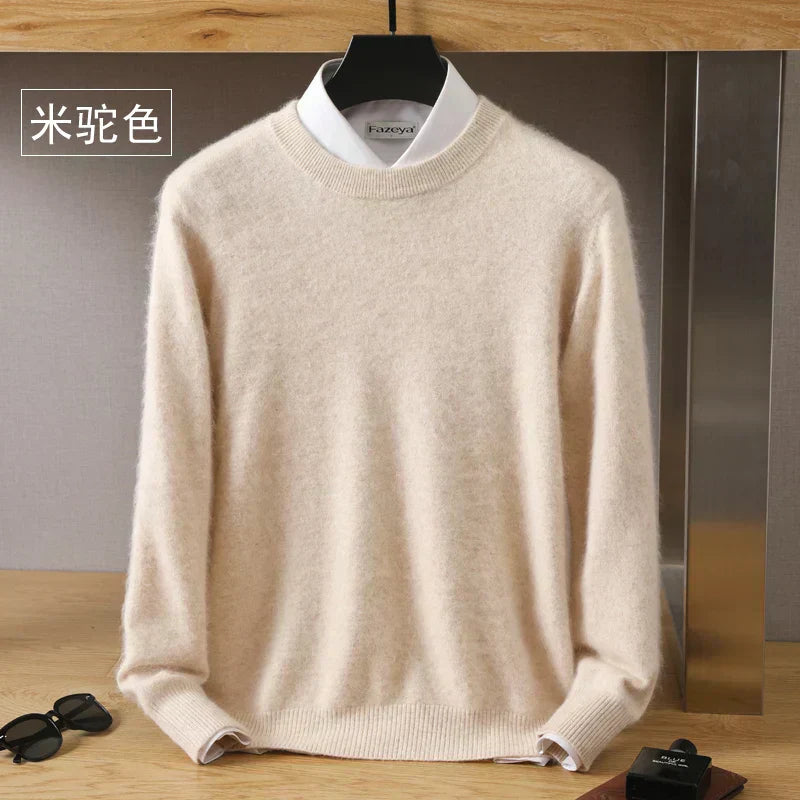 Luxurious High Quality Crew Neck Cashmere Sweater