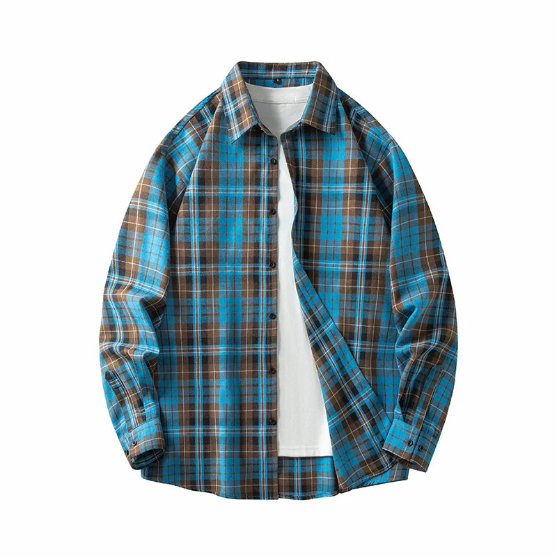 Soft Flannel Plaid Button Down Shirt