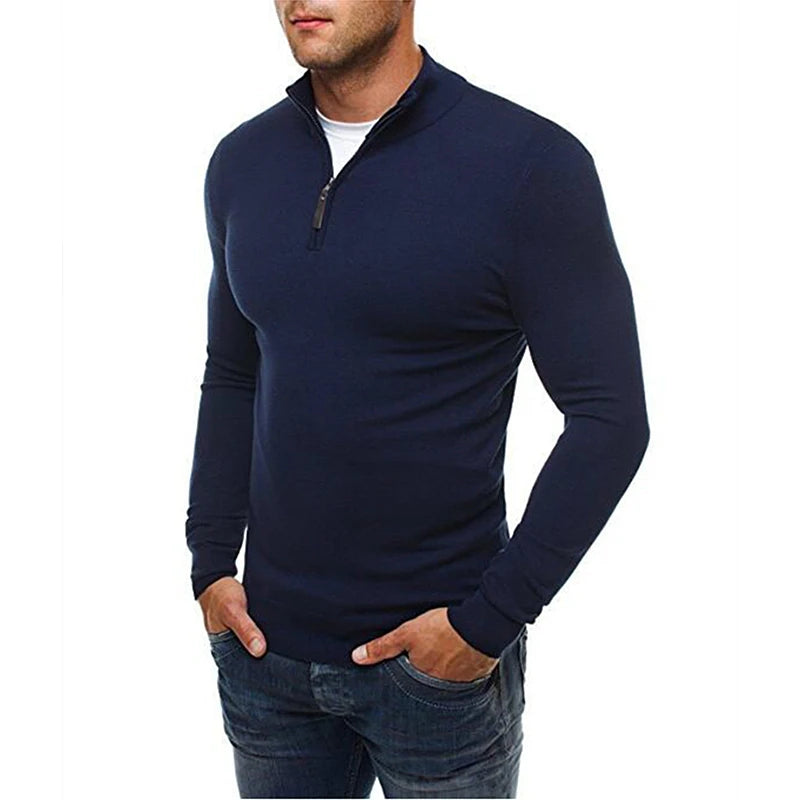 Warm Casual Men's Winter Crew Sweater