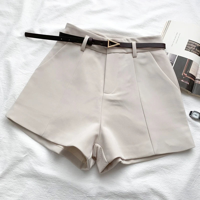 Fashionable High Waist Women's Shorts
