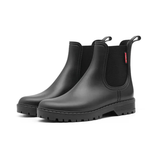 Comfy Waterproof Low Heel Boots - OutfitLondon