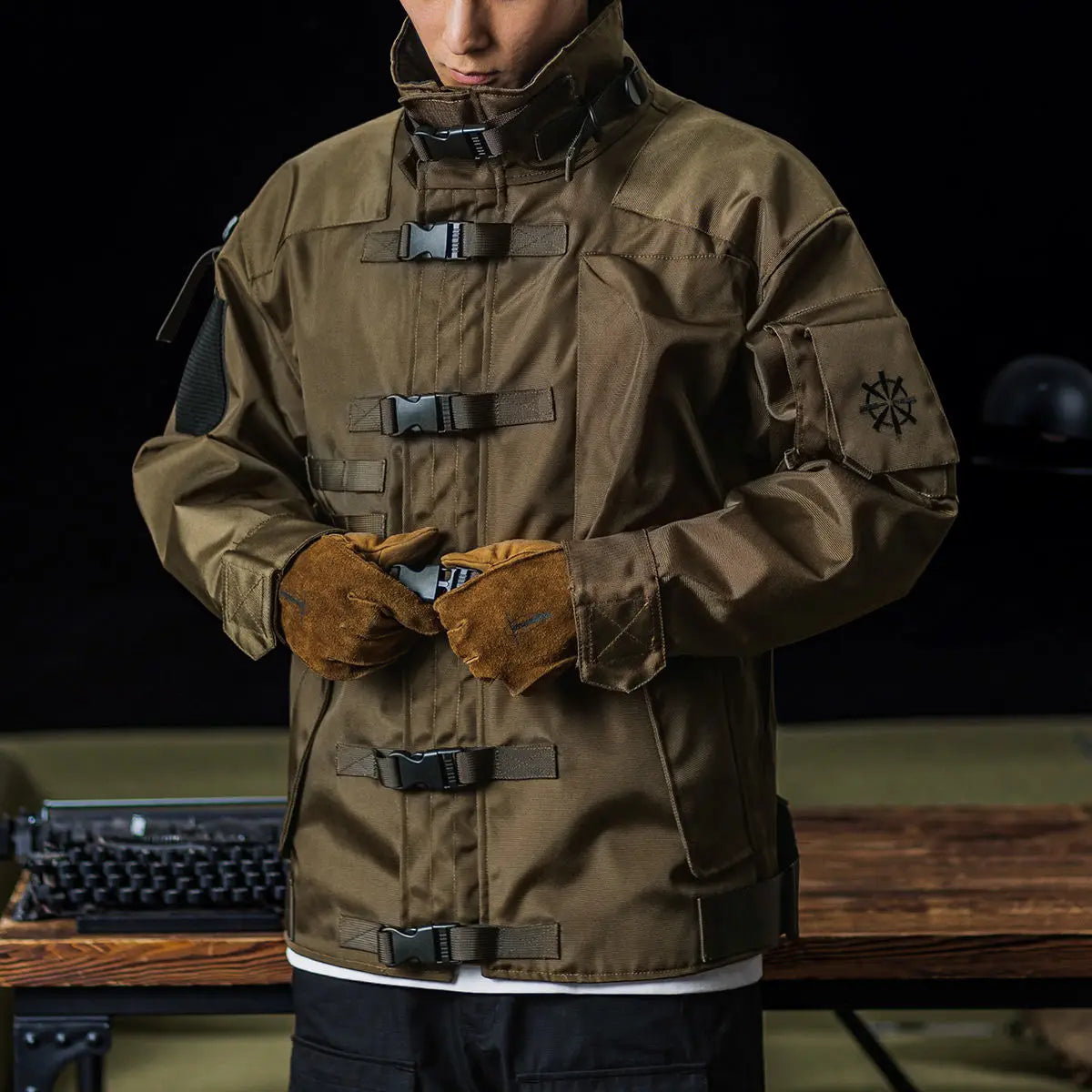 Men's Tactical Jacket Waterproof Adjustable Fit Multiple Pockets