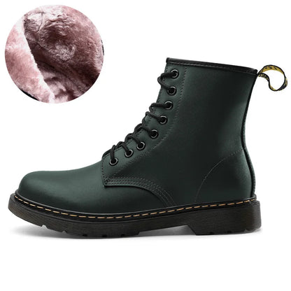 Comfortable Thermal Leather Ankle Boots for Men