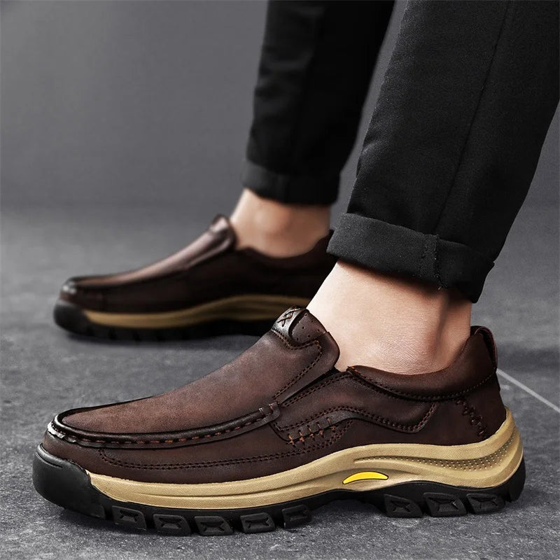 Authentic Leather Slip On Shoe