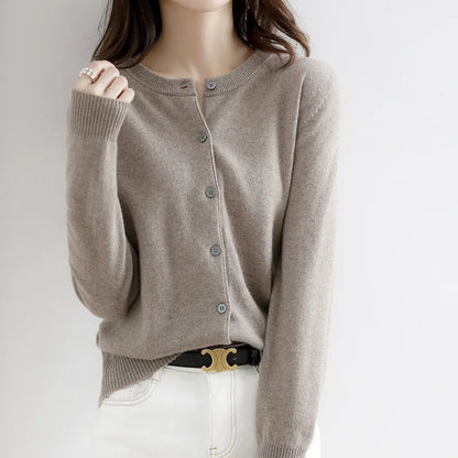 Soft Women's Open Front Cashmere Cardigan Sweater