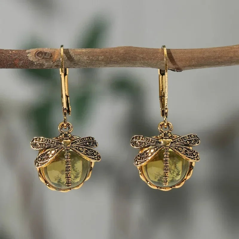 Dragonfly Vintage Earrings