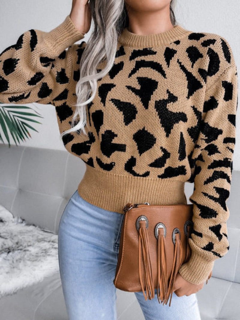 Trendy Animal Print Women's Sweatshirt
