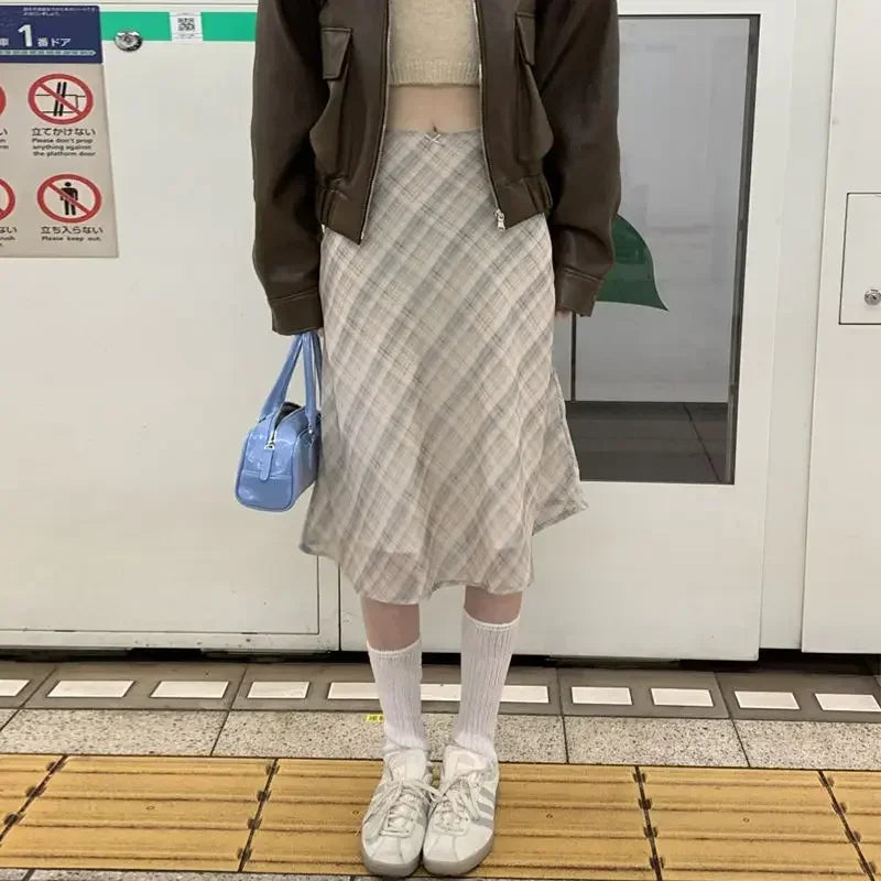 Timeless Check Knee Length Skirt