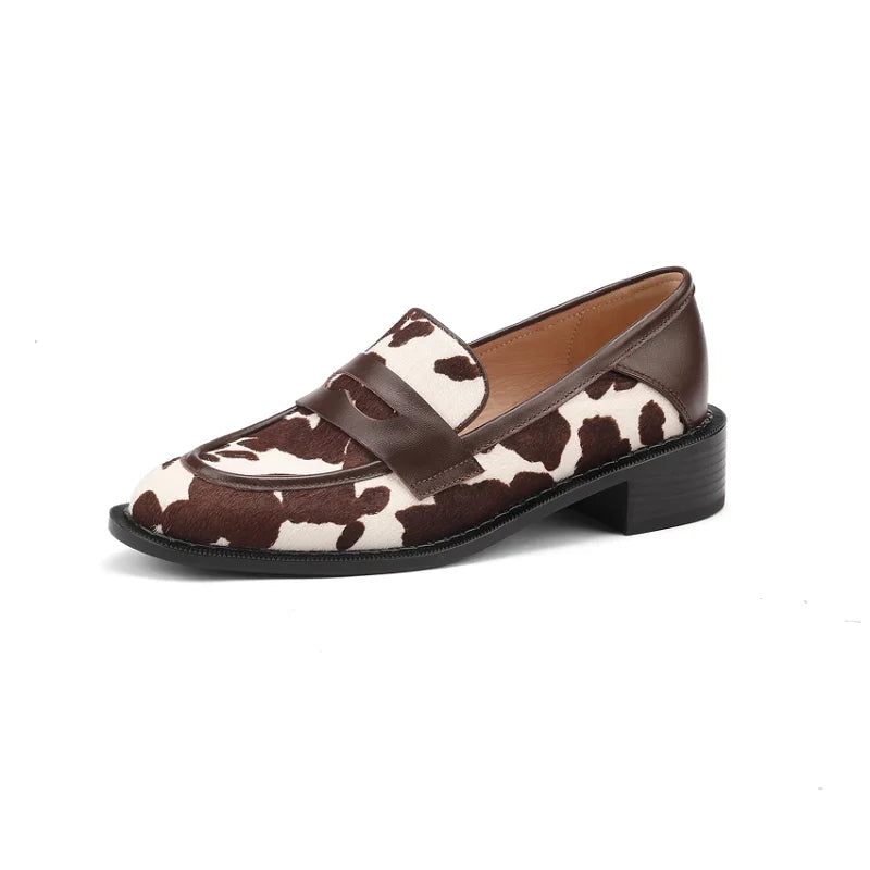 Soft Slip On Loafers with Low Heel