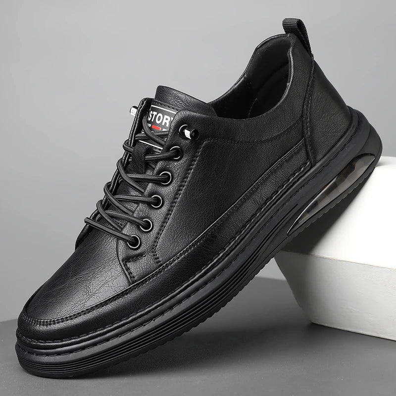 Brown Leather Sneakers