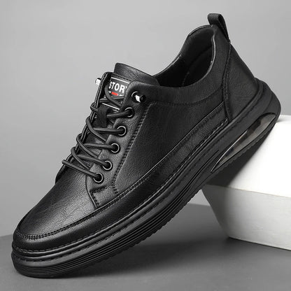 Brown Leather Sneakers