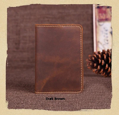 Genuine Leather Passport Travel Wallet
