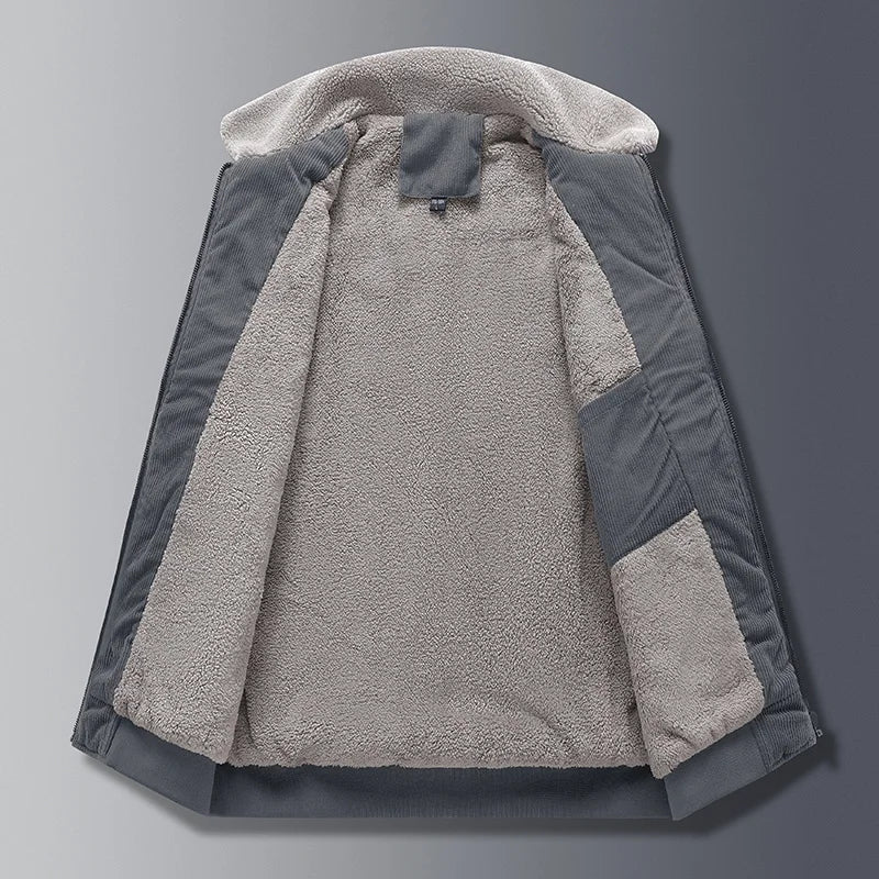 Rugged Textured Corduroy Jacket