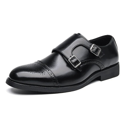 Luxury Double Buckle Dress Shoes