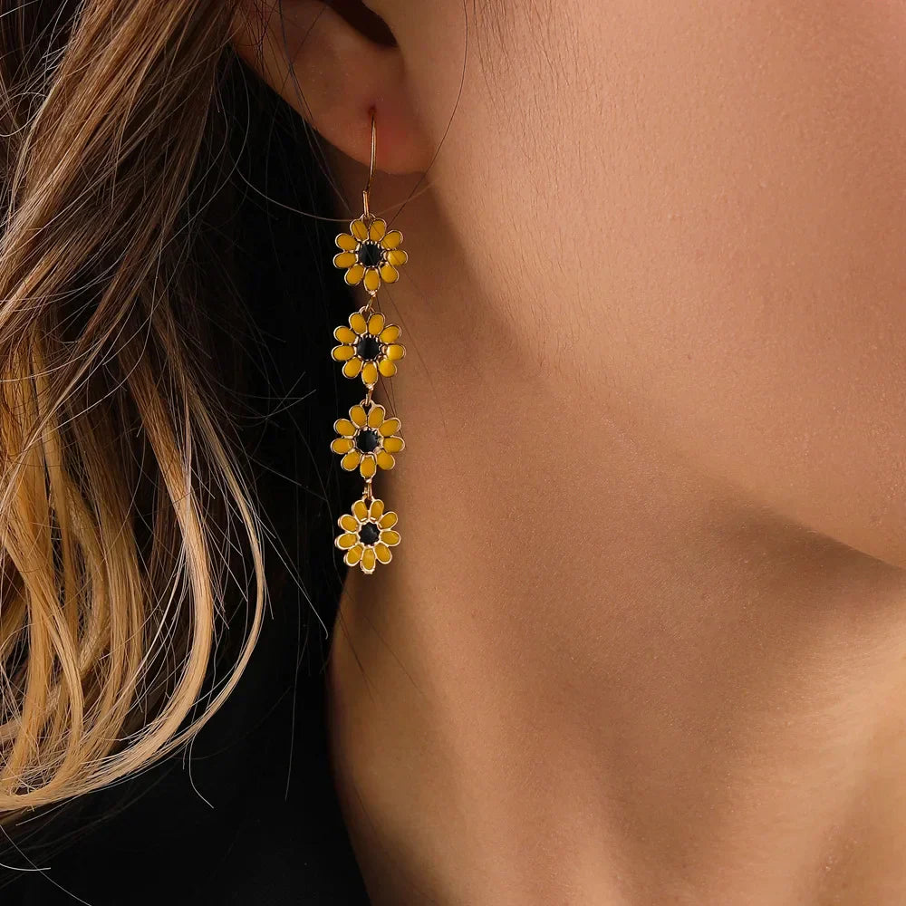 Daisy Flower Stud Earrings