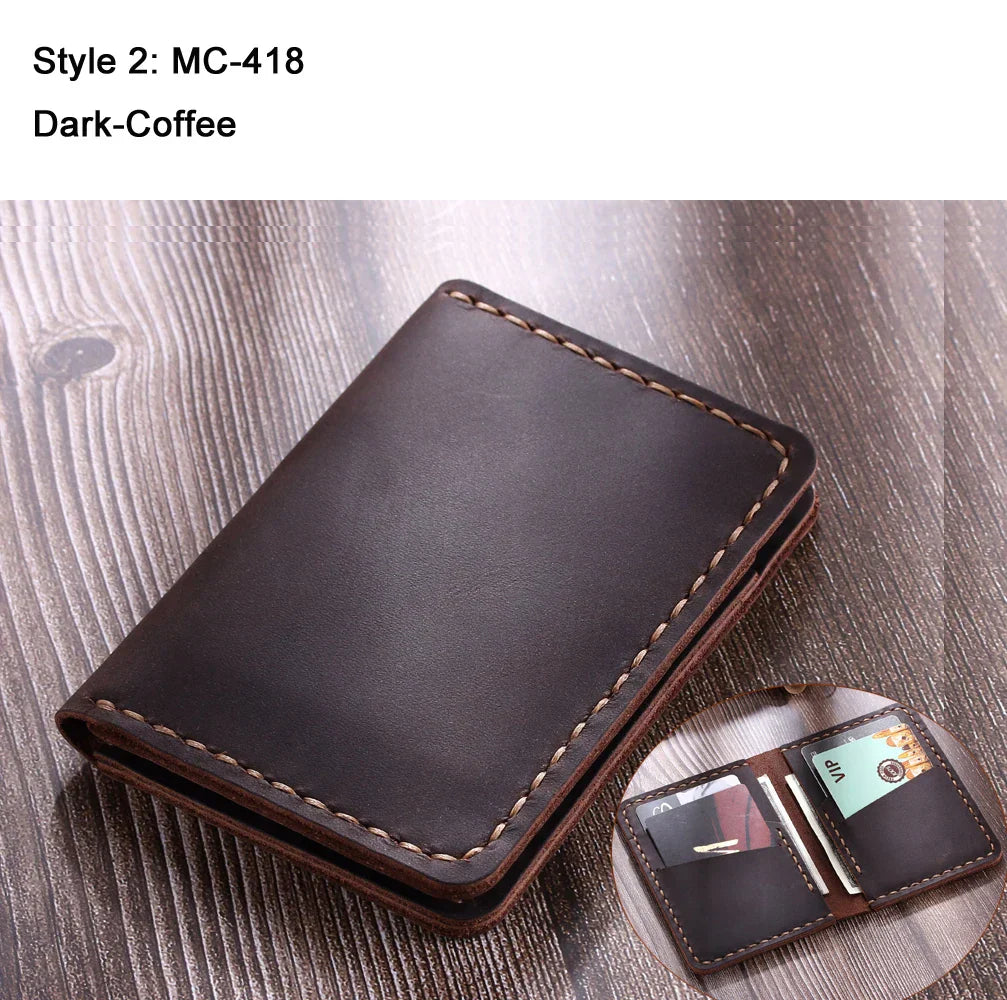 Authentic Tan Leather Card Holder
