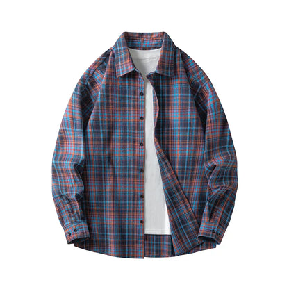 Soft Flannel Plaid Button Down Shirt