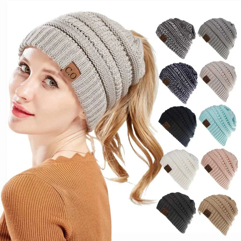 Soft Warm Winter Knit Beanie Hat - OutfitLondon