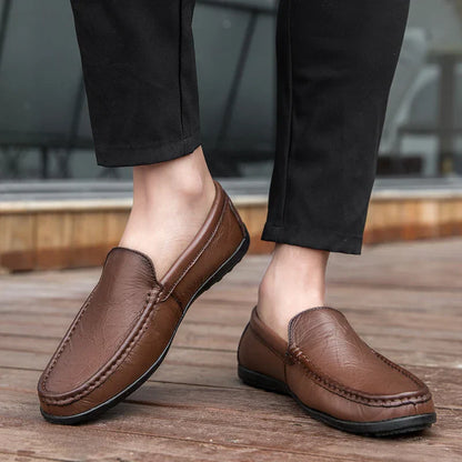 Men's Authentic Leather Slip On Shoes