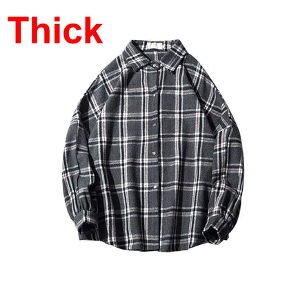Cozy Checked Flannel Shirt for Men - Soft Long Sleeve Shirt