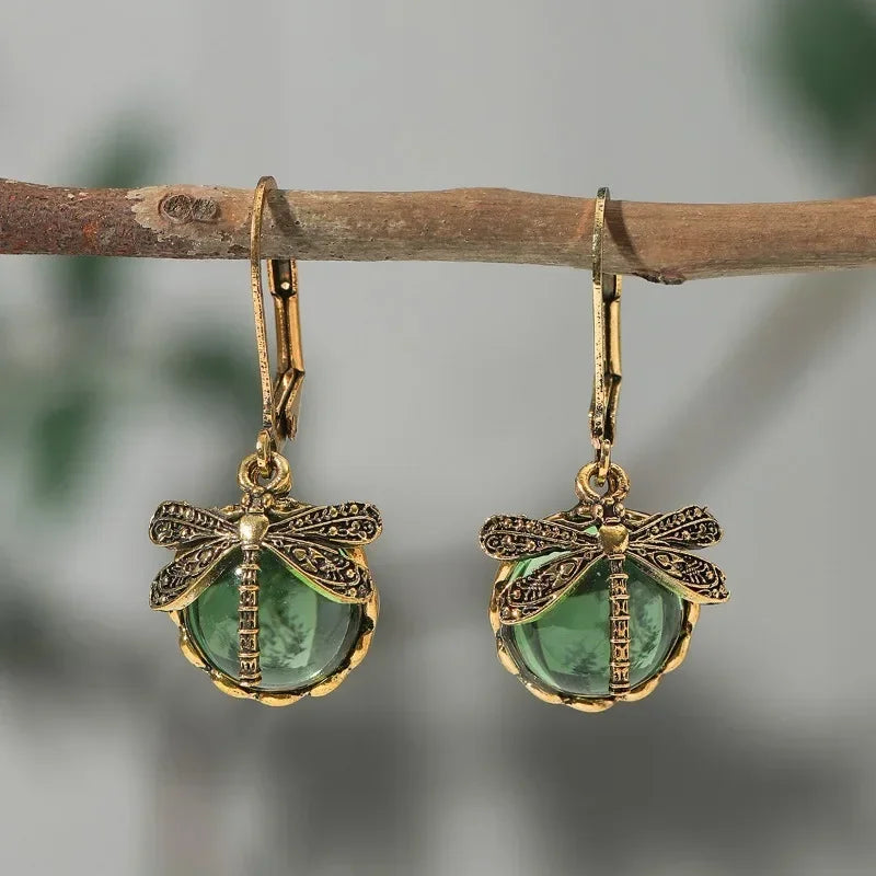 Dragonfly Vintage Earrings