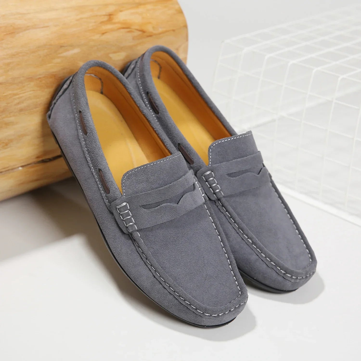 Luxurious Soft Suede Slip On Shoes - OutfitLondon