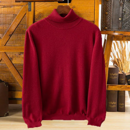 Premium Warm Cashmere Men's Turtleneck Sweater