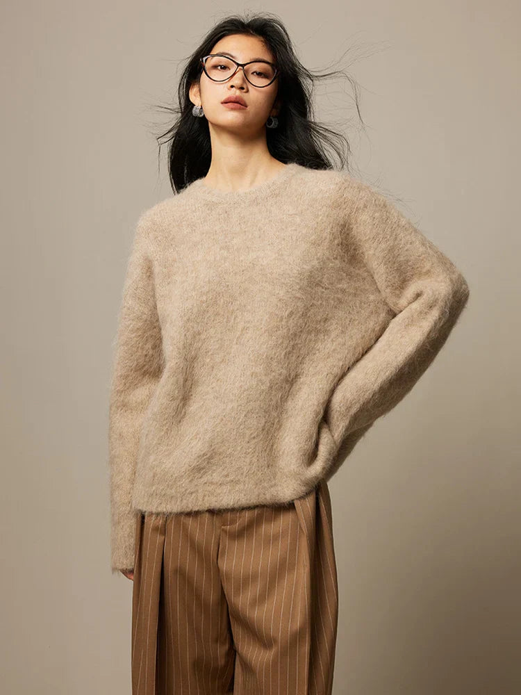 Soft Oversized Alpaca Knit Sweater