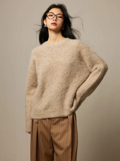 Soft Oversized Alpaca Knit Sweater