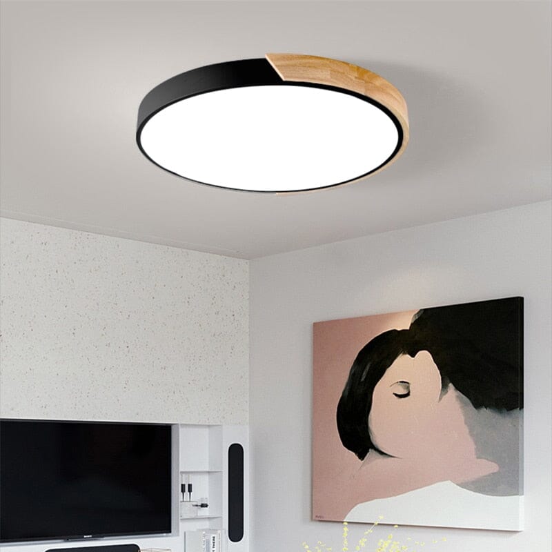 Natural Wooden Drop Light