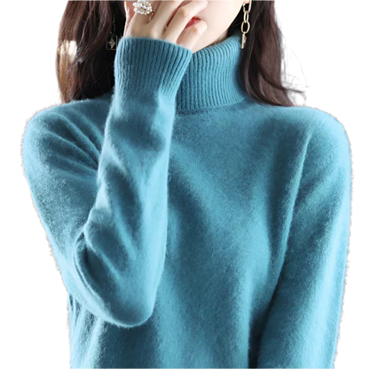 Soft Cashmere Women's Turtleneck Sweater