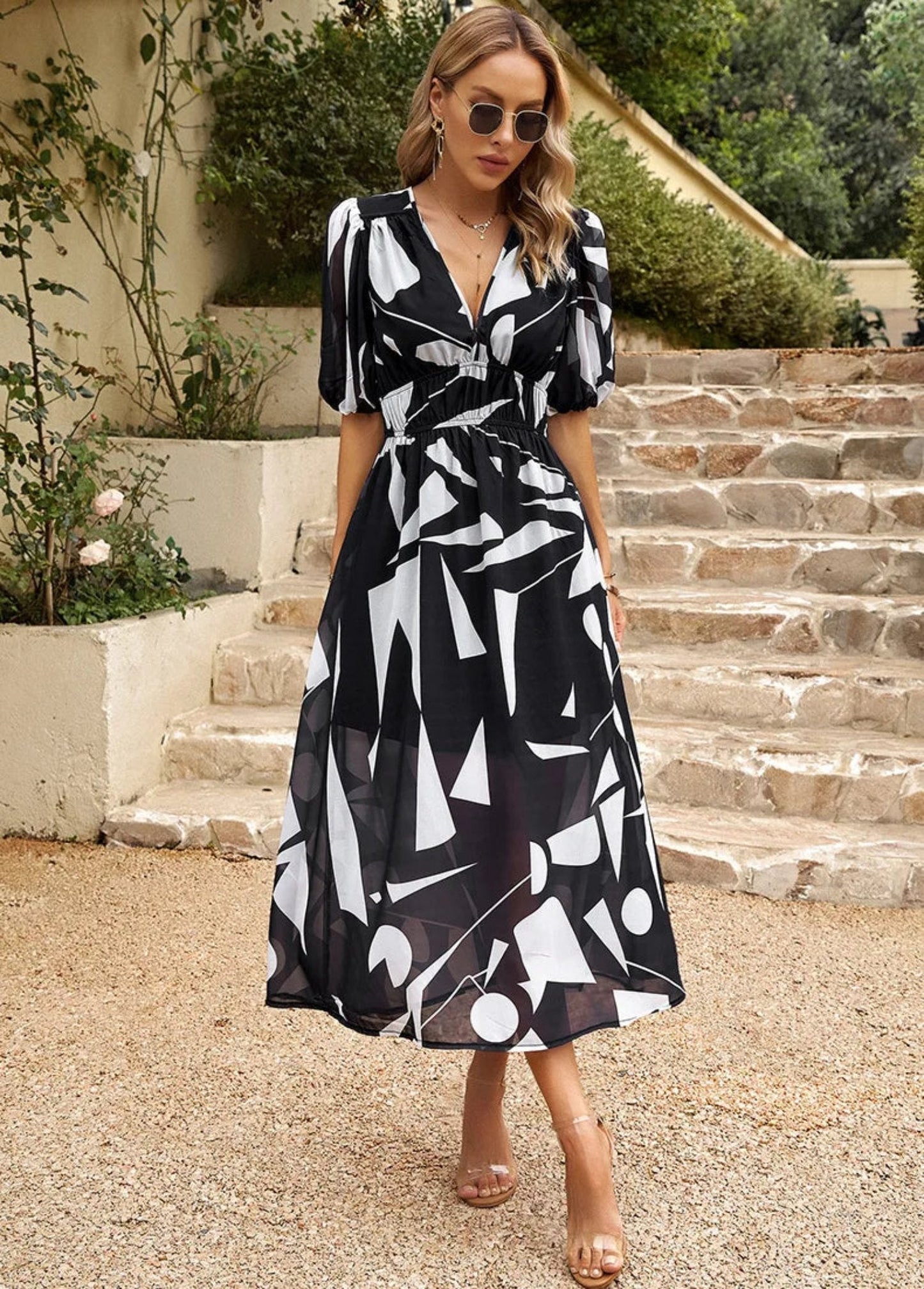 Comfortable Casual Midi Sundress Easy Wear