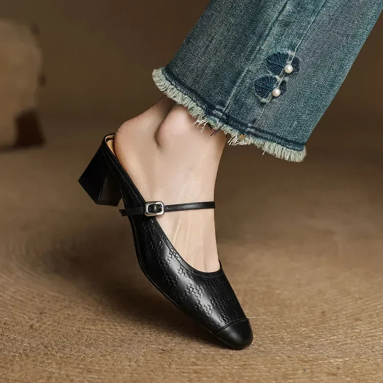Authentic Leather Slide Shoes