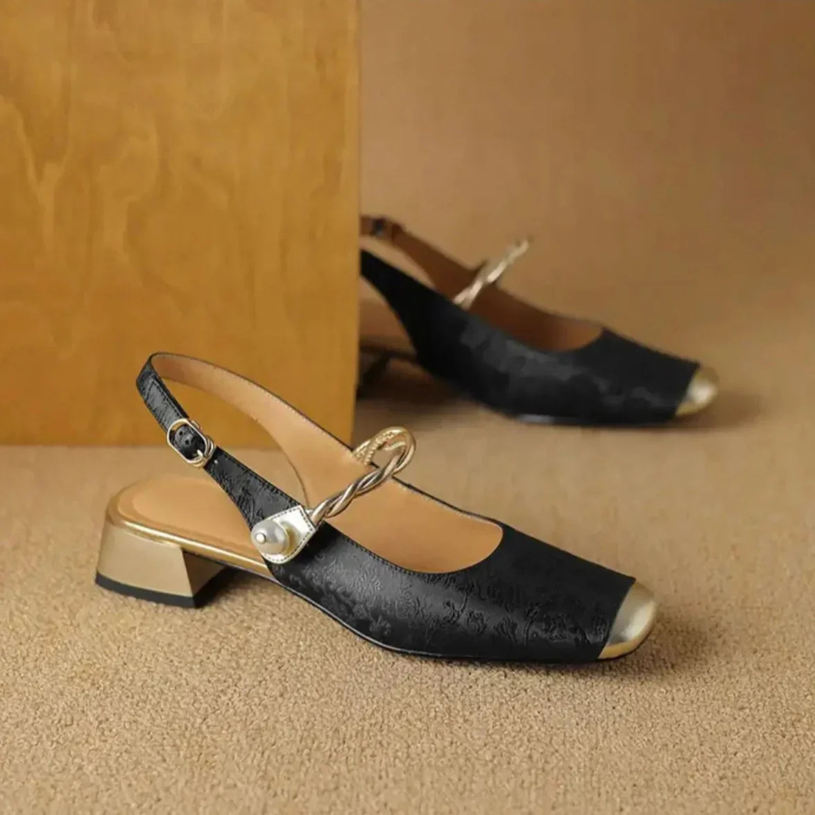 Classic Buckle Back Pumps