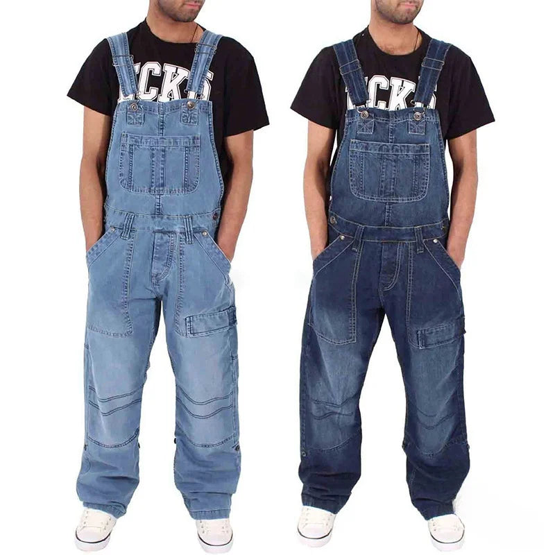 Comfortable Loose Fit Women's Denim Jumpsuit - OutfitLondon