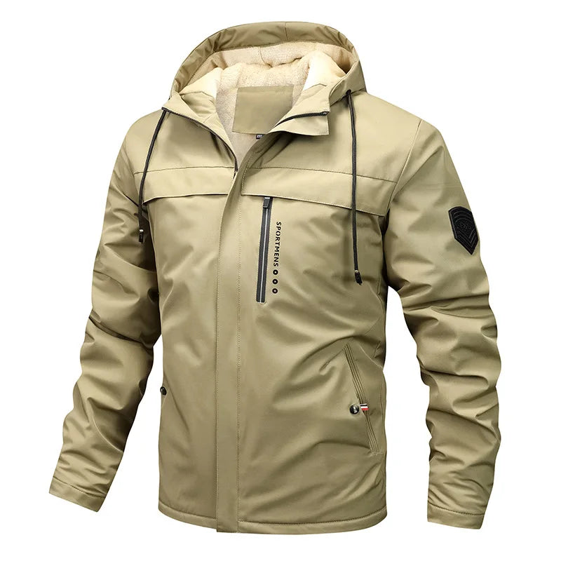 Athletic Style Quilted Fleece Coat