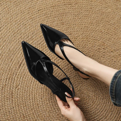 Comfortable Low Heel Slingback Shoes
