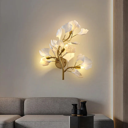 Beautiful Blossom Glass Sconce Light