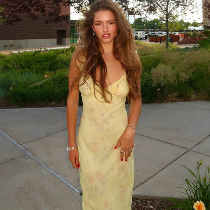 Elegant Sleeveless Floor Length Maxi Dress