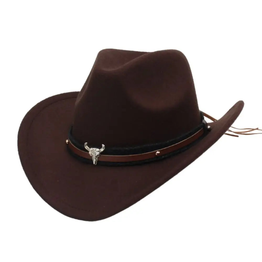 Rustic Western Style Felt Hat