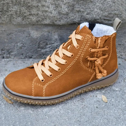 Warm Faux Fur Lined Ankle Boots for Women