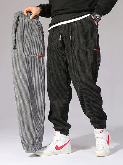 Relaxed Fit Cotton Street Pants - OutfitLondon
