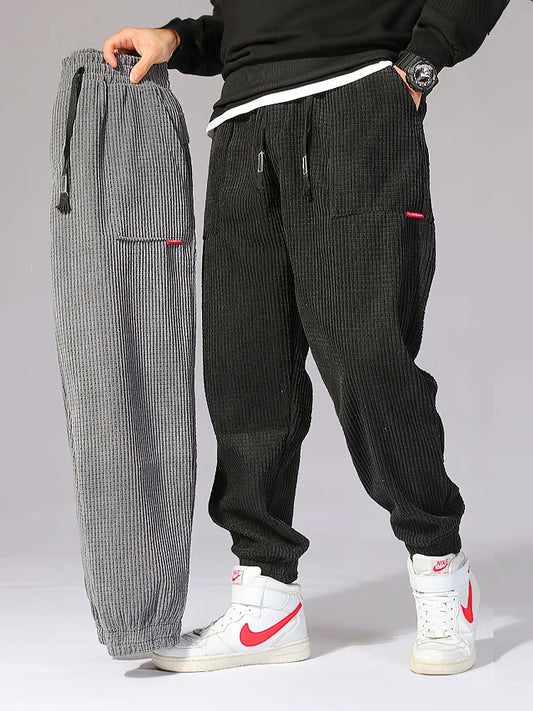 Relaxed Fit Cotton Street Pants - OutfitLondon