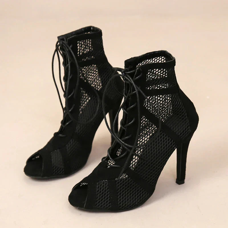 Chic Mesh High Heel Shoes