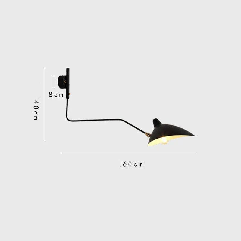 Contemporary Dual Glass Wall Lamp