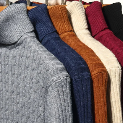 Timeless Dark Blue Crew Neck Sweater - OutfitLondon