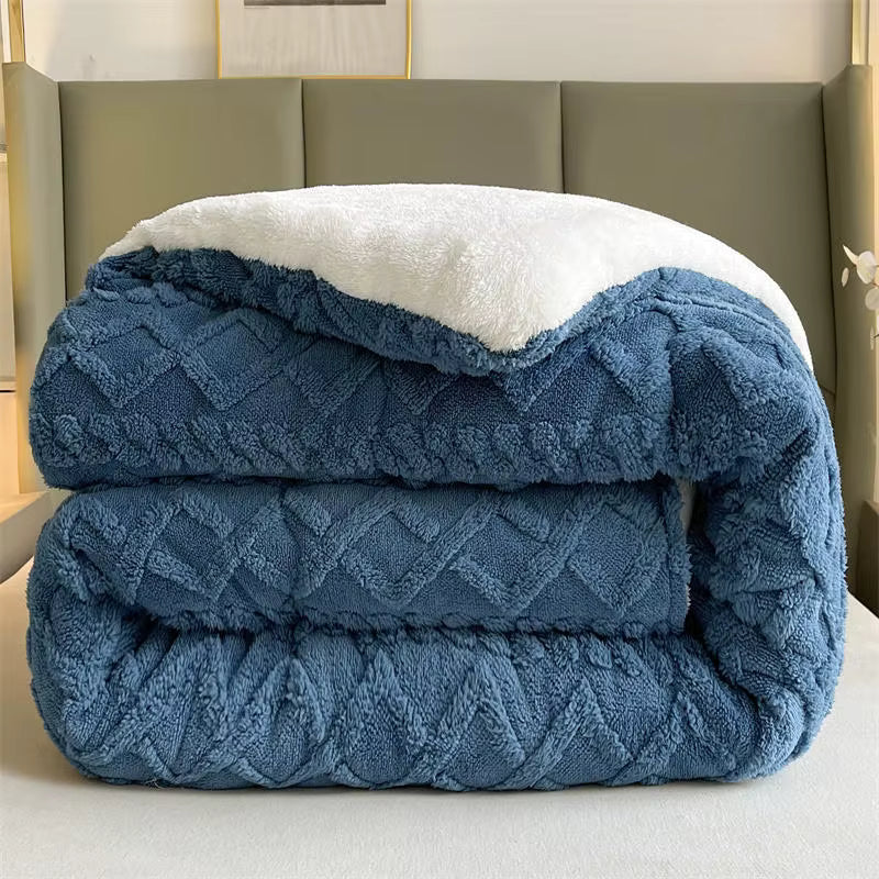 Plush Cashmere Soft Heavy Blanket for Winter