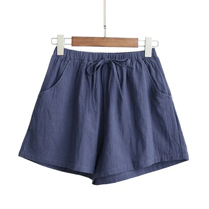 Relaxed Fit Summer Linen Shorts