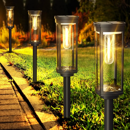 Outdoor Solar Powered Garden Light Fixture