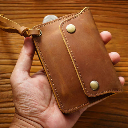 Traditional Tan Genuine Leather Wallet - OutfitLondon